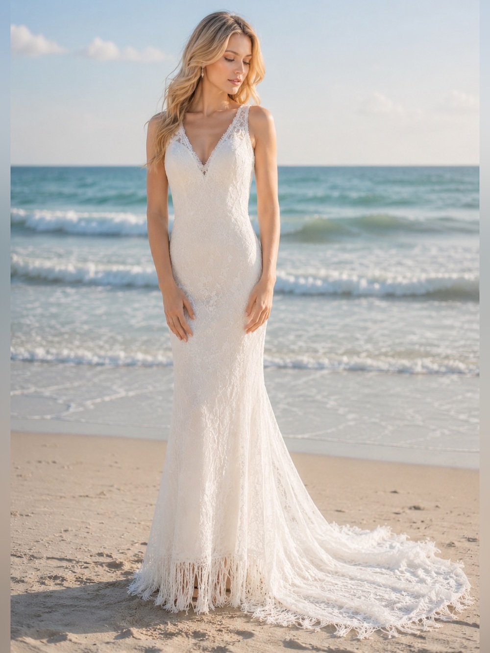 New Wilderly Bride Bohemian, Coastal Cowgirl, Dream Wedding Dress F120 Rory - Picture 3 of 16